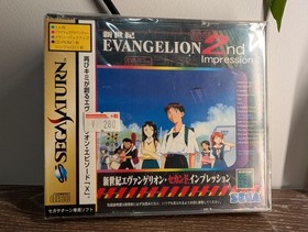 Neon Genesis Evangelion 2nd Impression Sega Saturn Japan Very Good CIB 1997 JP