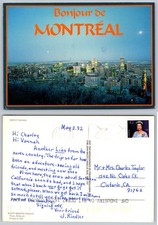 Continental Montreal Canada Skyline Postcard