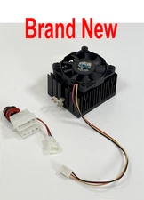 VINTAGE Cooler Master Socket 7 CPU Heatsink Fan Pentium MMX AMD K6 3 and 4-Pin