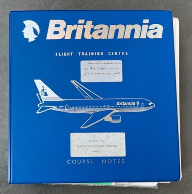 Britannia Airways Boeing 767 Manual Electrical Avionic Systems Flight Training 1