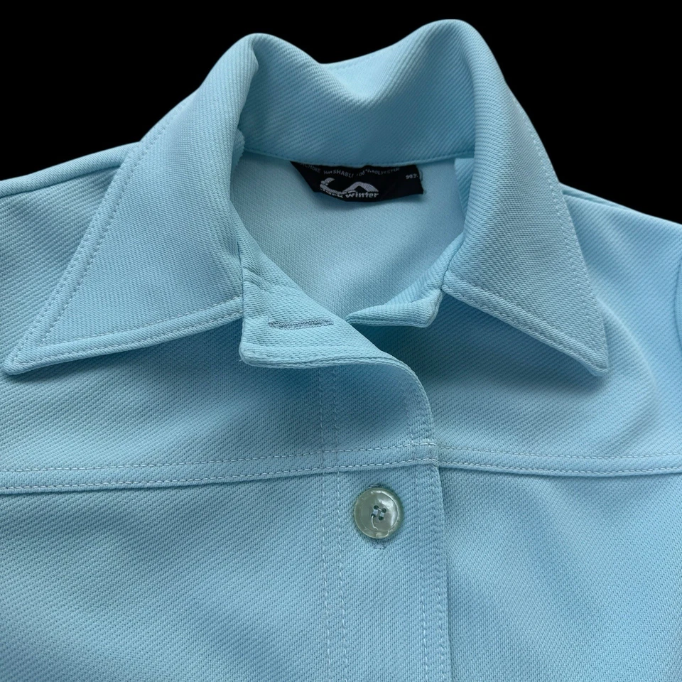 Vintage 1970s 3 Piece Leisure Suit Baby Blue Jack Winter Womens Sz S/M - Image 4 of 4