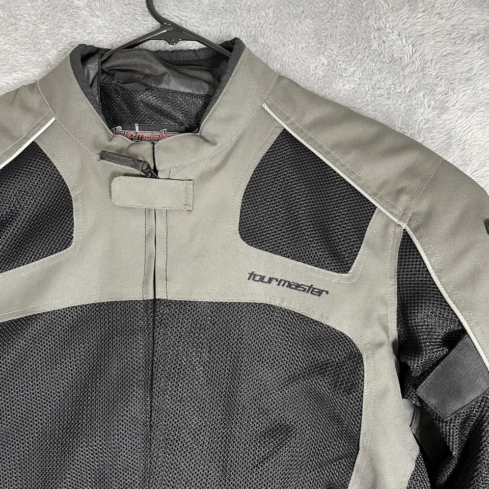 Tourmaster Jacket Mens Large Black Draft Air Series 3 Mesh Motorcycle Riding - Image 3 of 4
