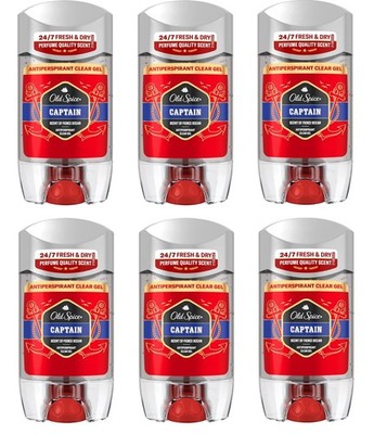 6x Old Spice Captain Antitranspirant Deo Gel Stick For Men 6x70ml EU VERSION
