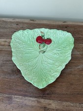 VINTAGE CARLTON WARE LETTUCE LEAF AND TOMATO SERVING DISH / PLATE