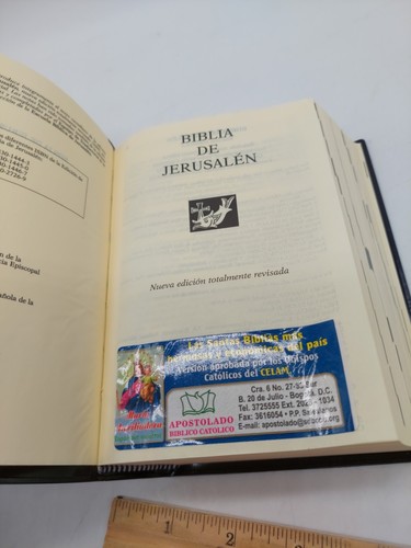 Nueva Biblia de Jerusalen In Spanish Slipcase Catholic Bible Blue Vinyl READ - Bild 6 von 14