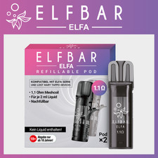 Elfbar Elfa Leer Pod 2ml - integr. 1,1 Ohm Mesh Coil - 2 St&uuml;ck pro Packung