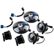 7 Led Headlight4 Fog Light Kit For Jeep Wrangler Jk 2007-2018 24-door H4h13 7 Led Headlight4 Fog Light Kit For Jeep Wrangler Jk 2007-2018 24-door H4h13