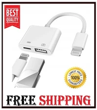 Apple Certified Lightning Male to USB Female Adapter OTG and Charger Cable for I