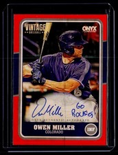 2025 Onyx Vintage #8/25 Red Owen Miller 