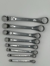 Snap On Xso Series 8 Pc Sae 12 Pt 14-1316 Deep Offset Box End Wrench Set