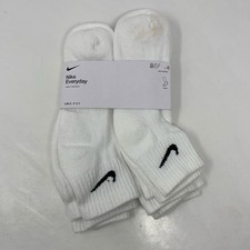 Nike Everyday Cushioned Ankle Socks 6 Pairs White M SX7669-100