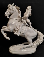 Augarte Wien Porzellan Figur Reiter