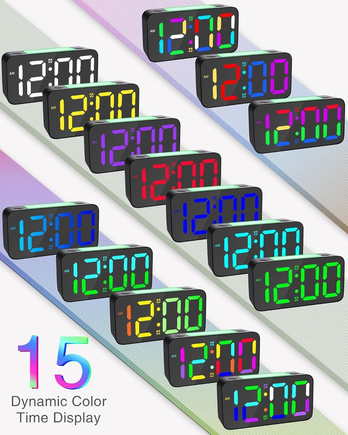 Extra Loud Alarm Clock with Bed Shaker Vibrating Alarm Clock for Heavy Sleepers