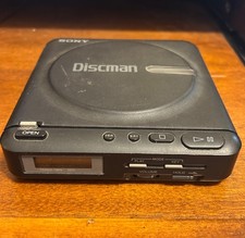 Vintage 1980 s Sony D-2 Discman / CD Compact Disc Music Player / Black - Parts
