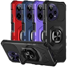 For Cricket Icon Plus 2026 Case Metal Ring Magnetic Support Kickstand Cover