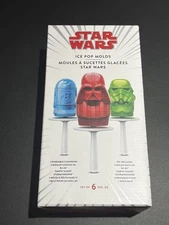 New-in-Box Star Wars Ice Pop Molds - Set of 6