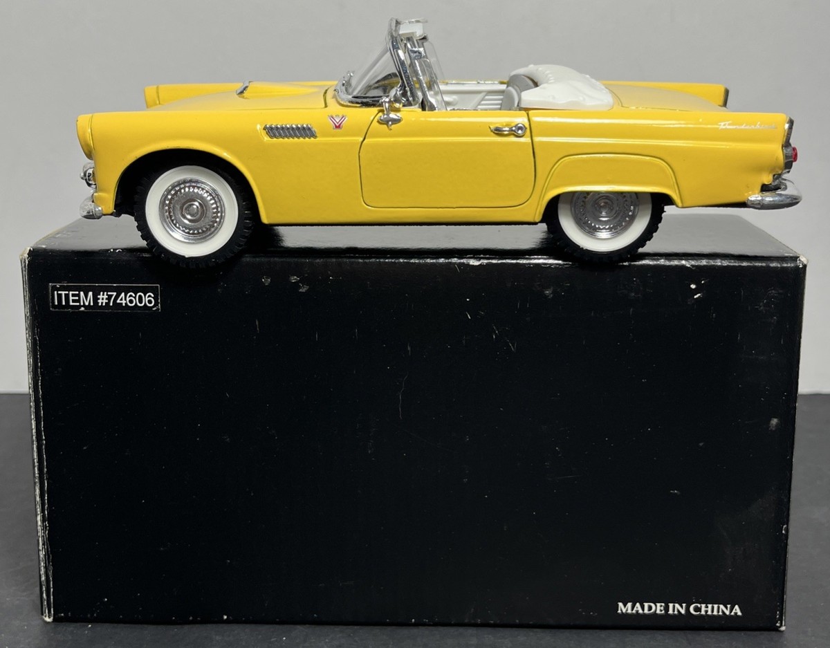 Signature Models 1955 Ford Thunderbird 1/24 Scale Yellow DieCast