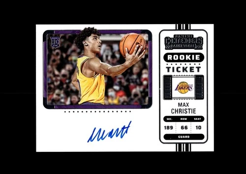 New Listing2022-23 Panini Contenders Autograph #144 Max Christie RC Los Angeles Lakers