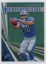 2019 Panini Phoenix Catching Fire Green 11/25 TJ Hockenson #9 c6i
