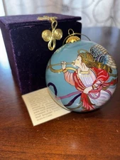 2003 Pier 1 Imports Li Bien Christmas Ornament Angel Bulb In Box