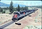ZL-2579 Original Slide SP #8801 #8960 SD45's Freight Deer Mt. Grass Lake CA 1981