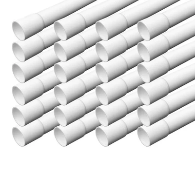 Installationsrohr M20 24 m Kabelrohr starr PVC Elektro Rohr 20 mm weiß Leerrohr - Bild 1 von 4