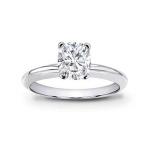 3 01 Ct D Vs1 Cushion Cut Diamond Solitaire Engagement Ring Ebay