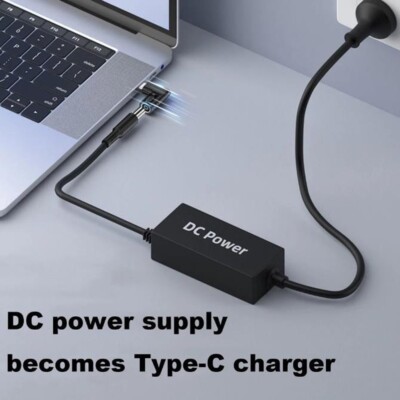 DC 4.5x3.0mm Female to USB Type C PD Power Adapter