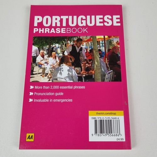 Portuguese Phrase Book Paperback 2011 The AA Phrasebook Mini Language Travel - Picture 2 of 13