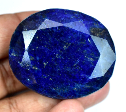 Natural Blue Sapphire 323.50 Ct Oval Nigerian Certified Huge Rare Loose Gemstone - Picture 5 of 6