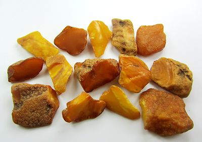 Lot of 15 Natural Rare Drops Genuine Baltic Amber Stones Nuggets 29.60 grams 