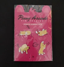Pinny Arcade Kemper Summer 2016 Pin Set- PAX Cat- Set of 4- Brand New Cute Kitty