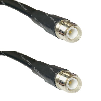 LMR400UF RP-TNC FEMALE to RP-TNC FEMALE Coaxial RF Cable USA-Ship Lot