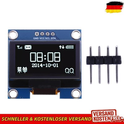 1,3-Zoll-OLED-Modul 128 x 64 SSH1106-Laufwerk für Arduino/Raspberry Pi (4-polig 