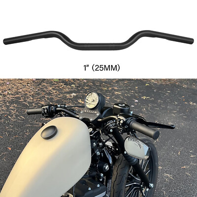 1'' 25mm Motorcycle Handlebar Black For Harley Davidson Sportster 1200 883 Iron