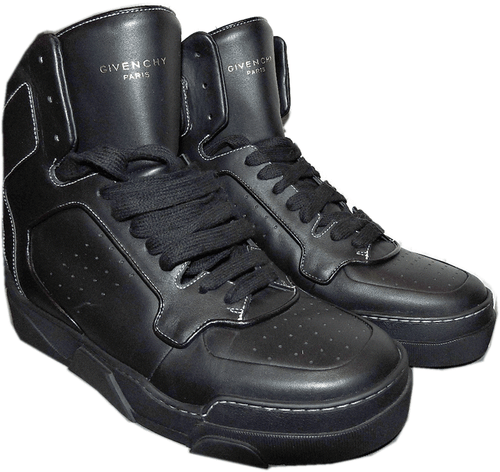 890 $ Givenchy Sneakers schwarz Leder Tyson hohe Schnürschuhe 39 - 7 - Bild 2 von 10