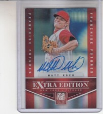 2012 Elite Extra Edition Matt Koch Franchise Futures Auto SP 077/300