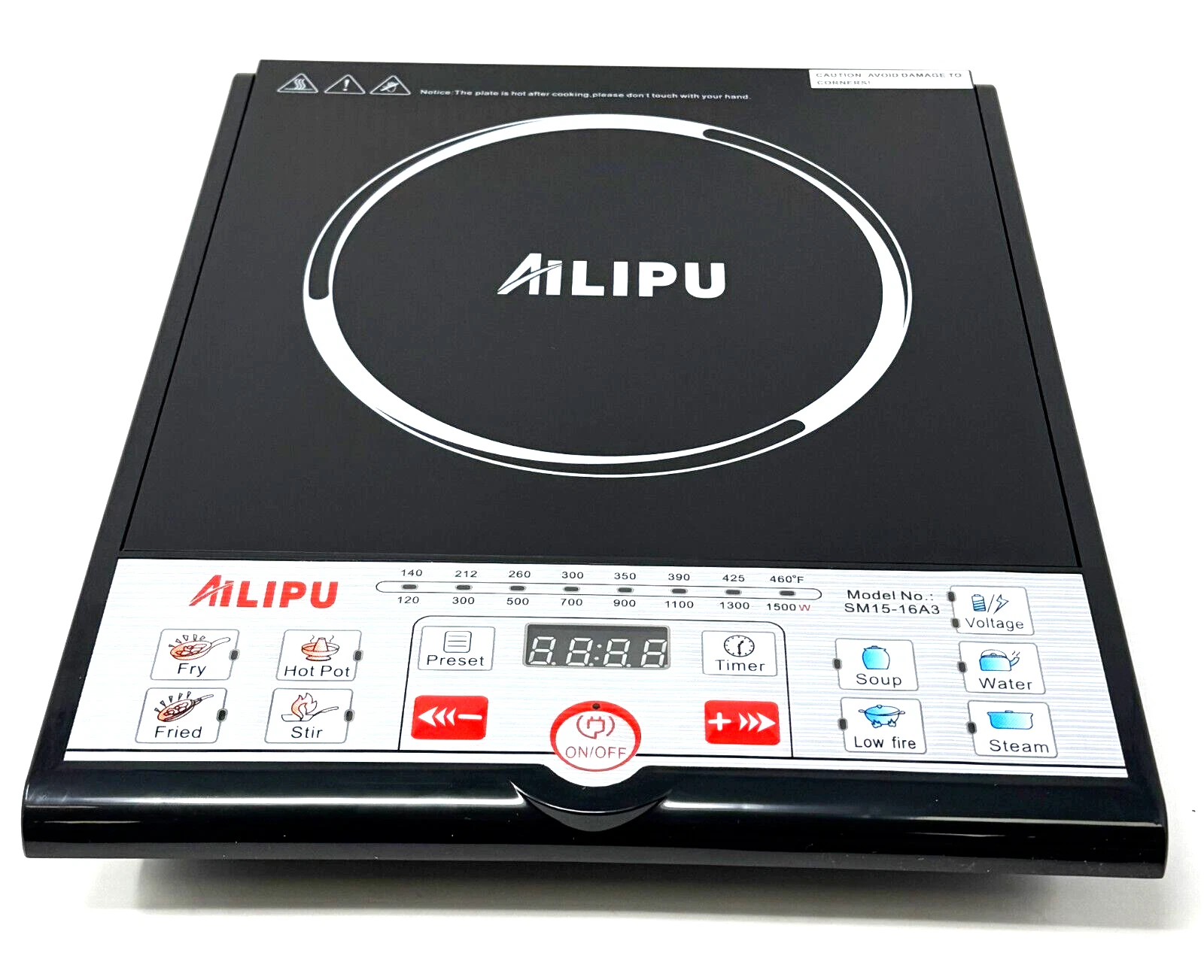 Ailipu Electric Induction Cooker Cooktop Counter Top Burner 1500 Watts SM15-16A3
Opens in a new wind
