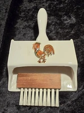 Vintage Victor Goldman Inc Ceramic Silent Butler Crumb Catcher  Rooster