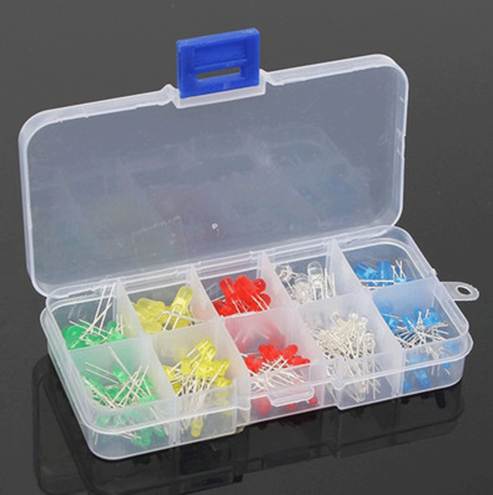 150pcs 3mm 5mm LED Light Emitting Diode White Red Green Yellow Assorted DIY Kit - Picture 7 of 12