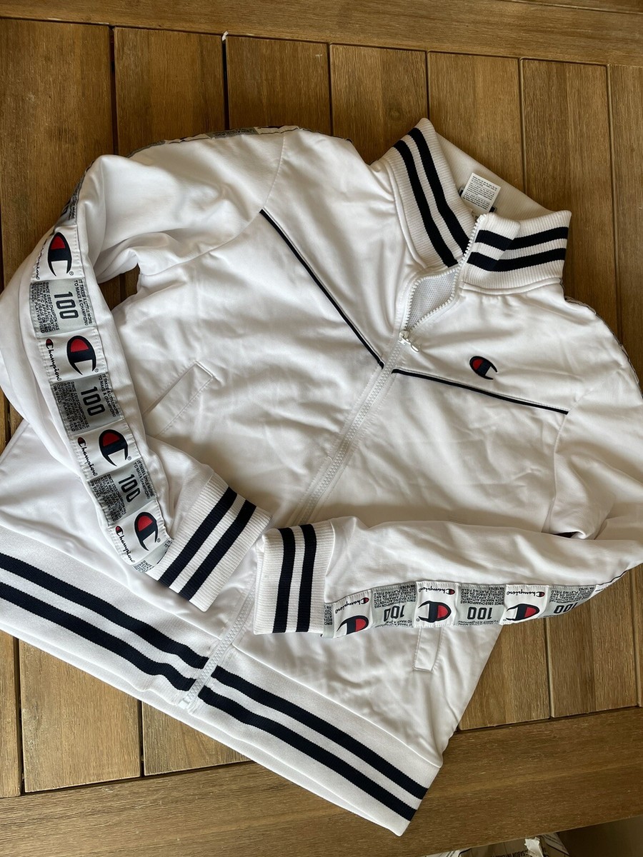 Champion Jacket Womens largeZip Up Long Sleeve Spell Out