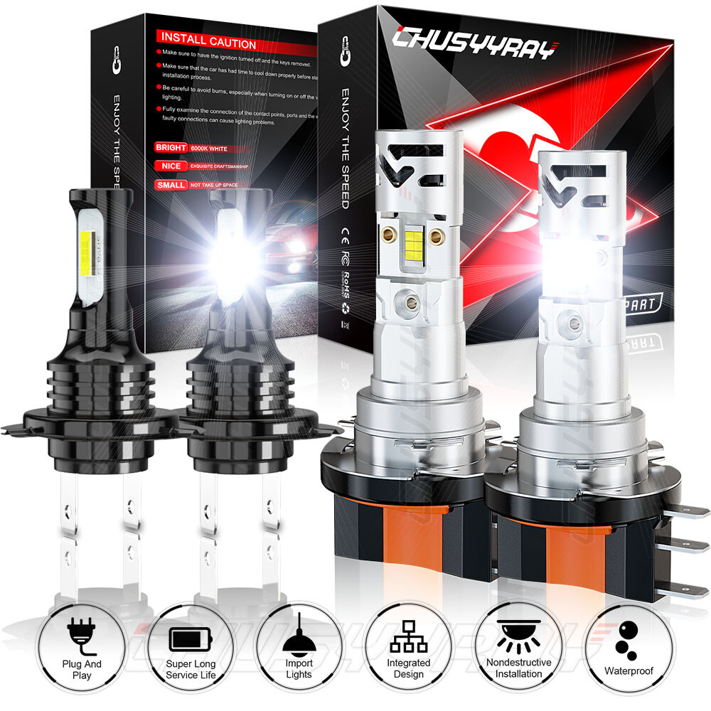 FOR Alfa Romeo Stelvio 2019 4x Headlight  H15 High Beam H7 LOW Beam white 