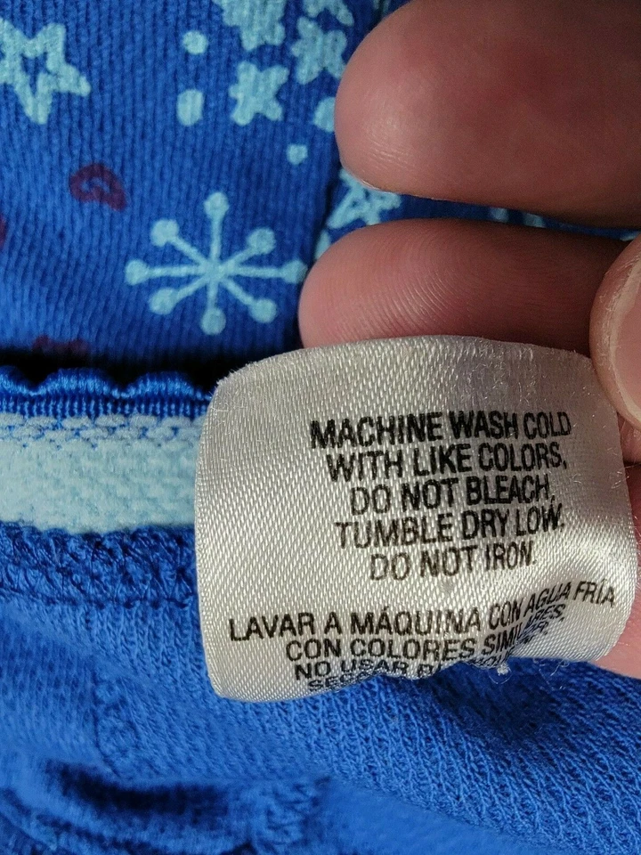 Joe Boxer Womens Jogger Sleep Lounge Pants Size 3X Blue Moon Heart - Image 3 of 4