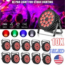 18LED 270W RGBW Par Light DMX512 Beam Strobe Effect DJ Party Stage Spot Light US