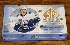 2017-18 Upper Deck SP Authentic Factory Sealed Hockey Hobby Box, Case Fresh