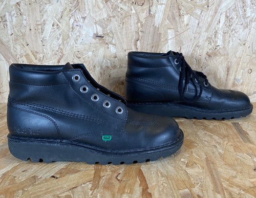 Kickers Kick Hi Botas de Cuero Negras Clásicas Retro - Para Hombre UK 9 EU 43 - Imagen 8 de 13