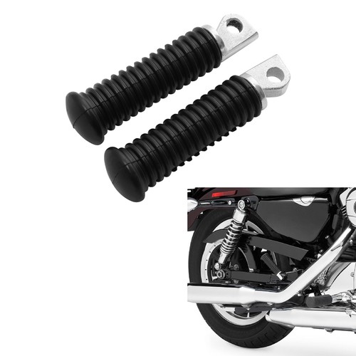 Black Rear Passenger Foot Pegs Footrest For Harley Sportster XL 883 48 72 04-13 - Picture 7 of 12