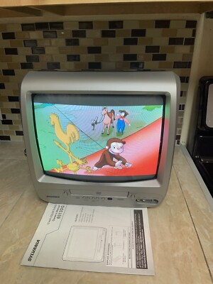 Sylvania 6513dg 13 Tv Dvd Player Combo Retro Gaming Crt Plus Manual A V Inputs Ebay