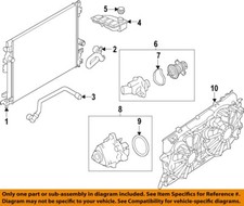 FORD OEM 19-23 Edge,Nautilus Cooling Radiator Components-Upper Hose K2GZ8260A