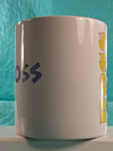SUPER BOSS Coffee Mug Vintage 1984 Made by Shafford NEW Never Used 3.5" Tall - Picture 9 of 12
